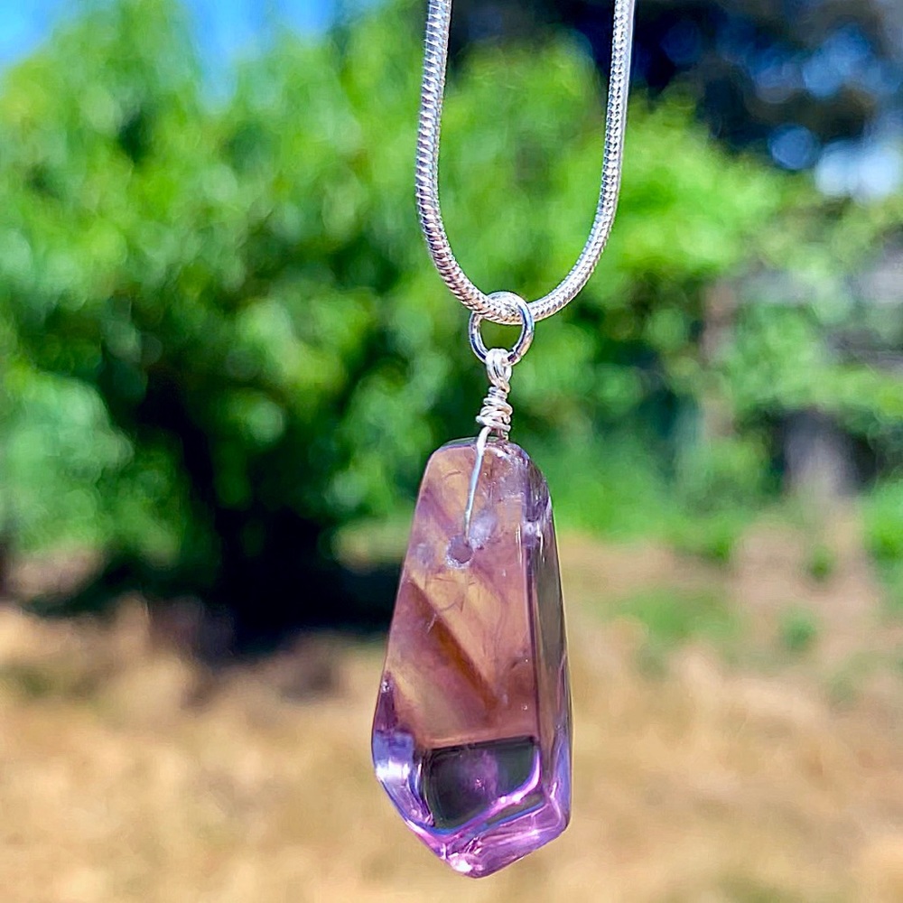 5 LEFT! Amethyst Gemstone Pendant! (Larger Size) - Picture 6 of 7